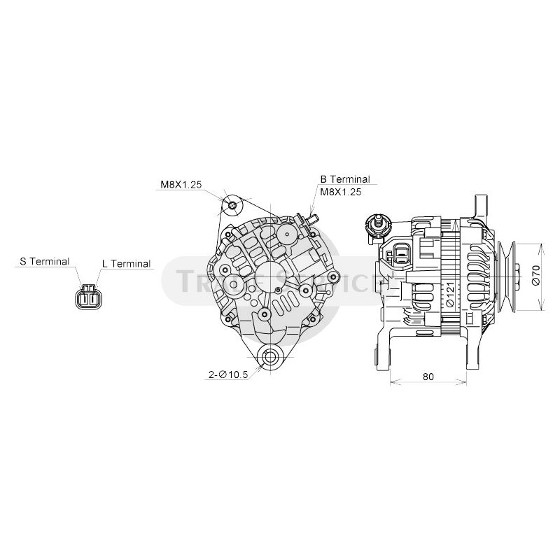A5TA5271 / A005TA5271 (AM) Mitsubishi Electric generátor