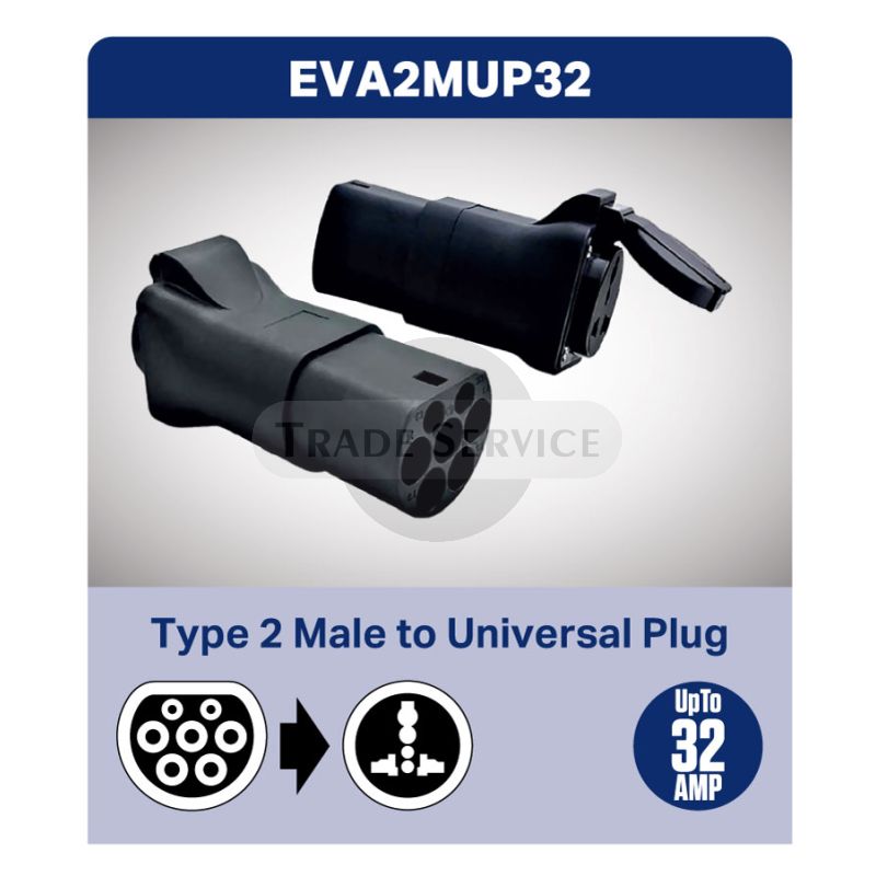 Type 2 apa - Univerzális dugalj töltőkábel adapter