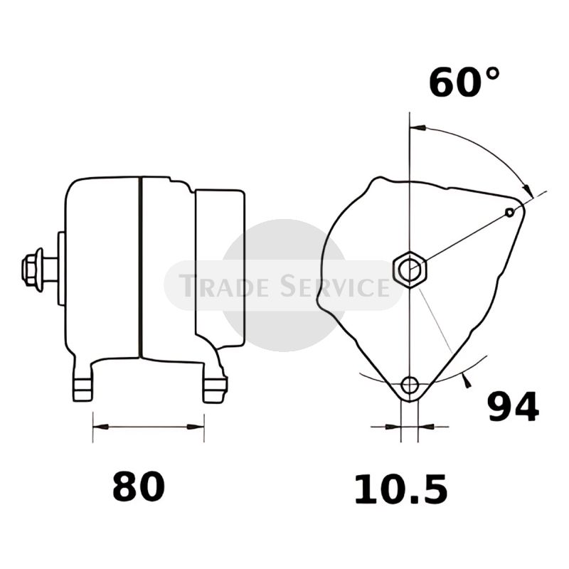 11.209.681 AAL5134 MAHLE (Letrika, Iskra) generátor MG1091
