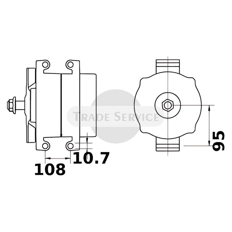 11.204.675 AAT3370 MAHLE (Letrika, Iskra) generátor MG163