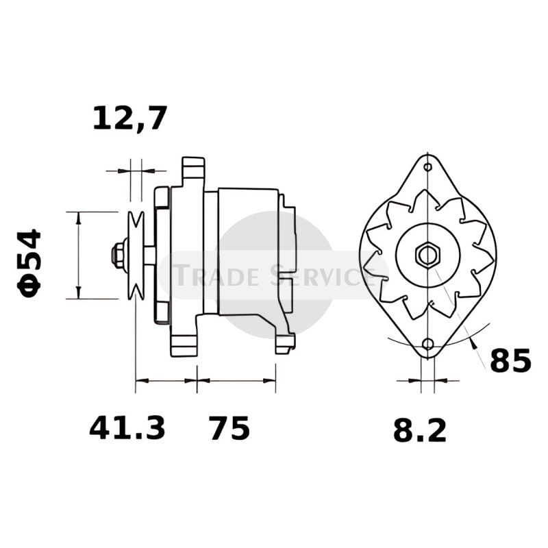 11.205.573 AAK4765 MAHLE (Letrika, Iskra) generátor MG1188