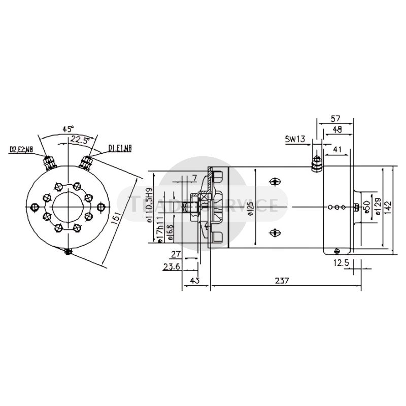 11.212.854 AMK5685 MAHLE (Letrika, Iskra) egyenáramú motor MM227