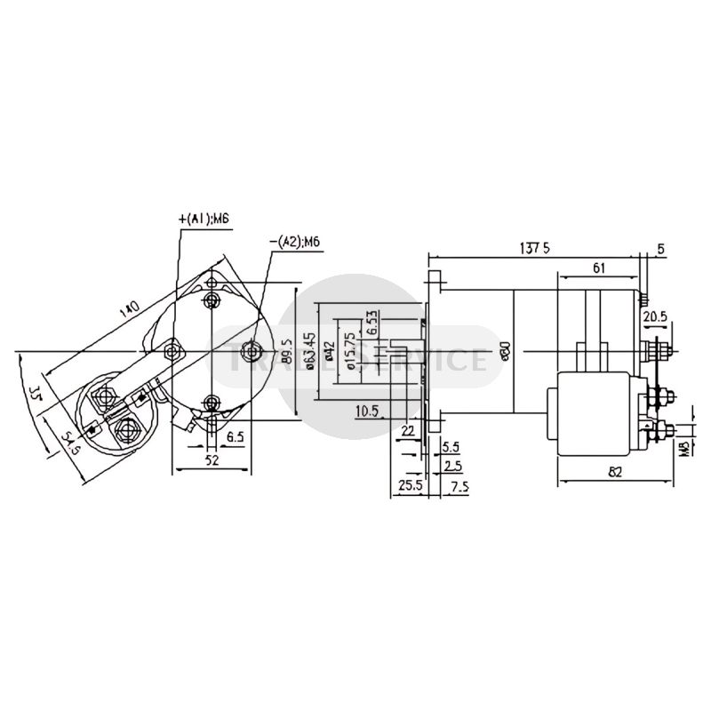 11.216.622 AME1109 MAHLE (Letrika, Iskra) egyenáramú motor MM267