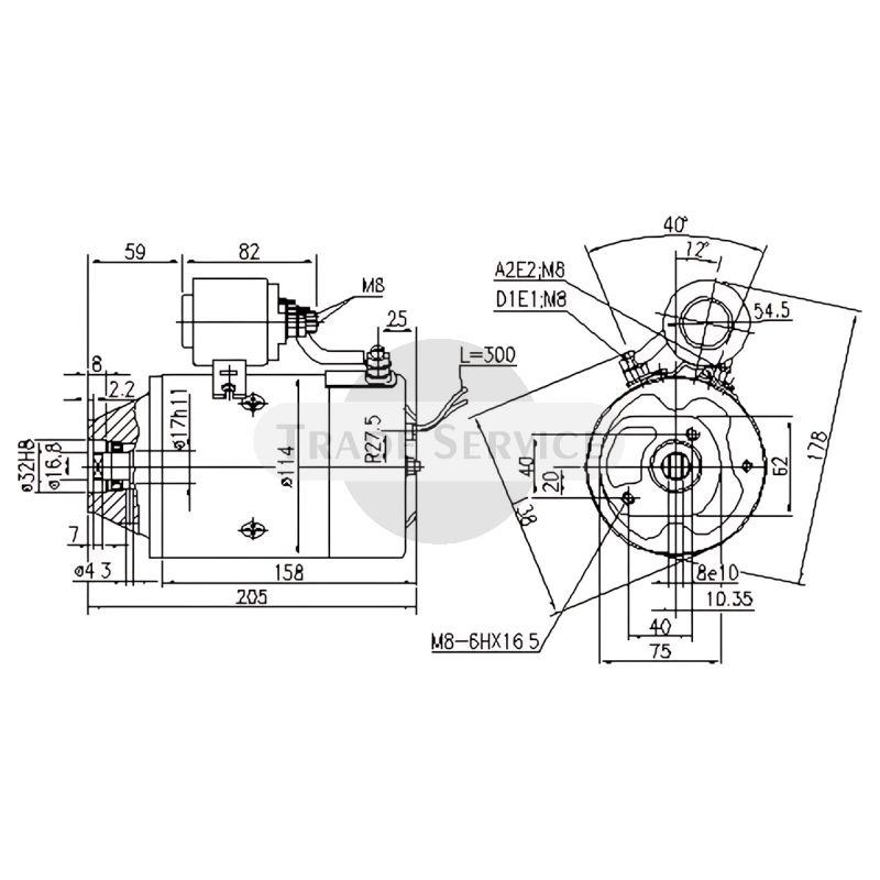 11.216.677 AMJ5816 MAHLE (Letrika, Iskra) egyenáramú motor MM259