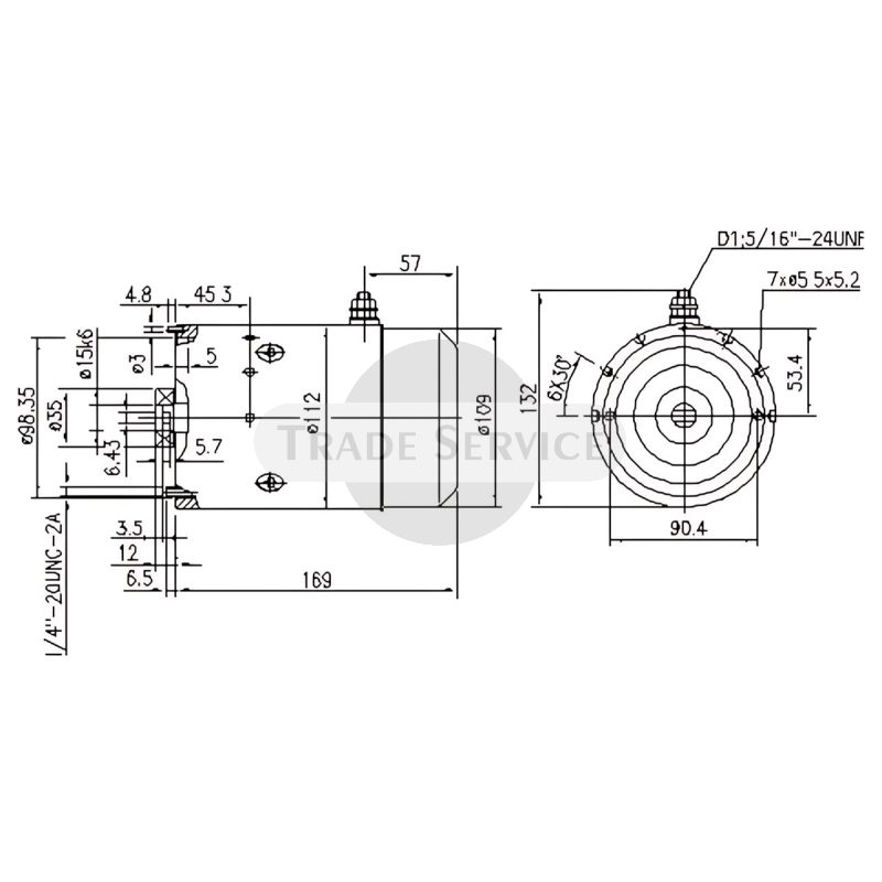 11.216.784 AMJ4574 MAHLE (Letrika, Iskra) egyenáramú motor MM26