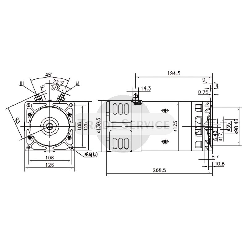 11.216.781 AMK4678 MAHLE (Letrika, Iskra) egyenáramú motor MM24