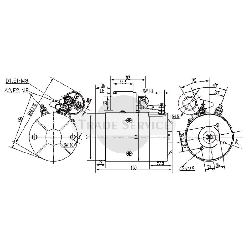 11.216.878 AMJ5856 MAHLE (Letrika, Iskra) egyenáramú motor MM44