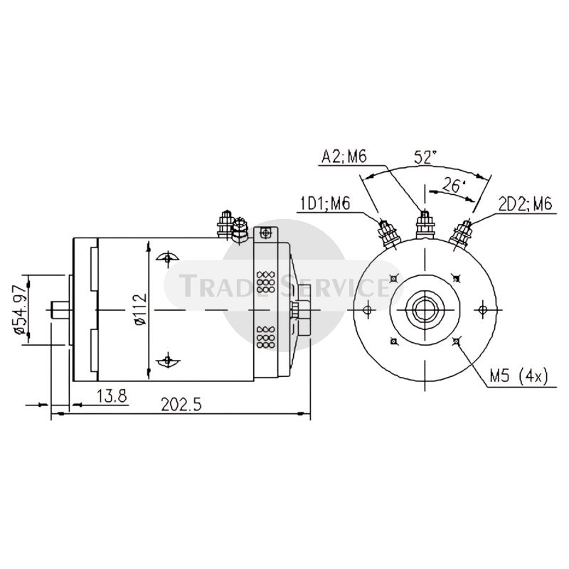 11.216.757 AMJ4568 MAHLE (Letrika, Iskra) egyenáramú motor MM405