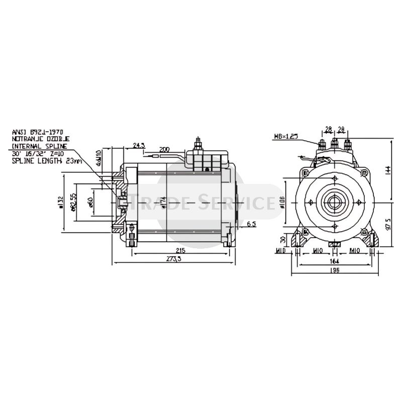 11.217.073 AMT7207 MAHLE (Letrika, Iskra) egyenáramú motor MM362