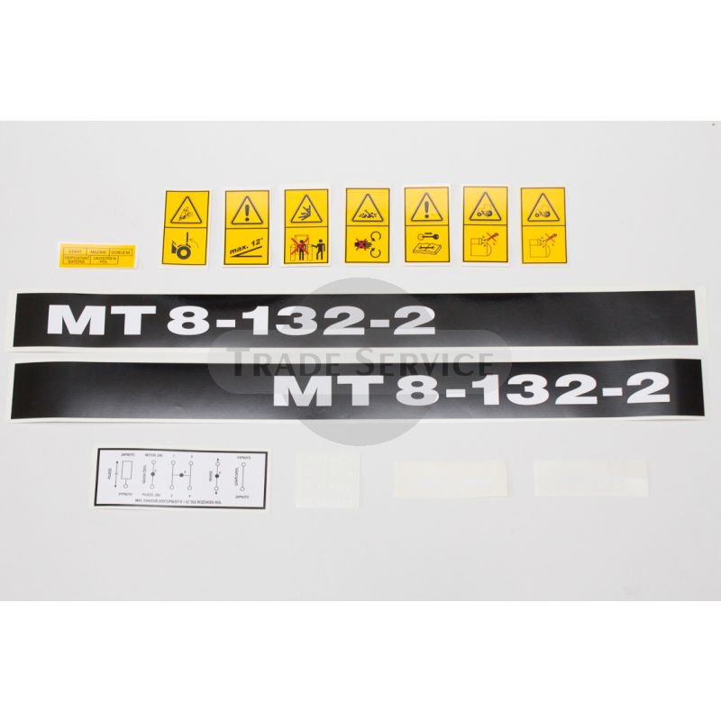 MT8-132-2 felirat (matrica) készlet (magyar + cseh)