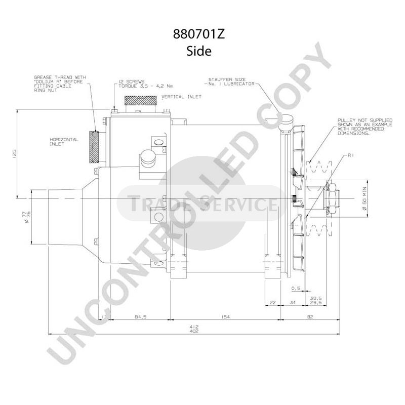 880701Z Prestolite generátor