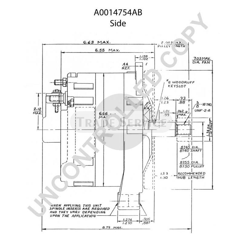 A0014754AB Prestolite generátor