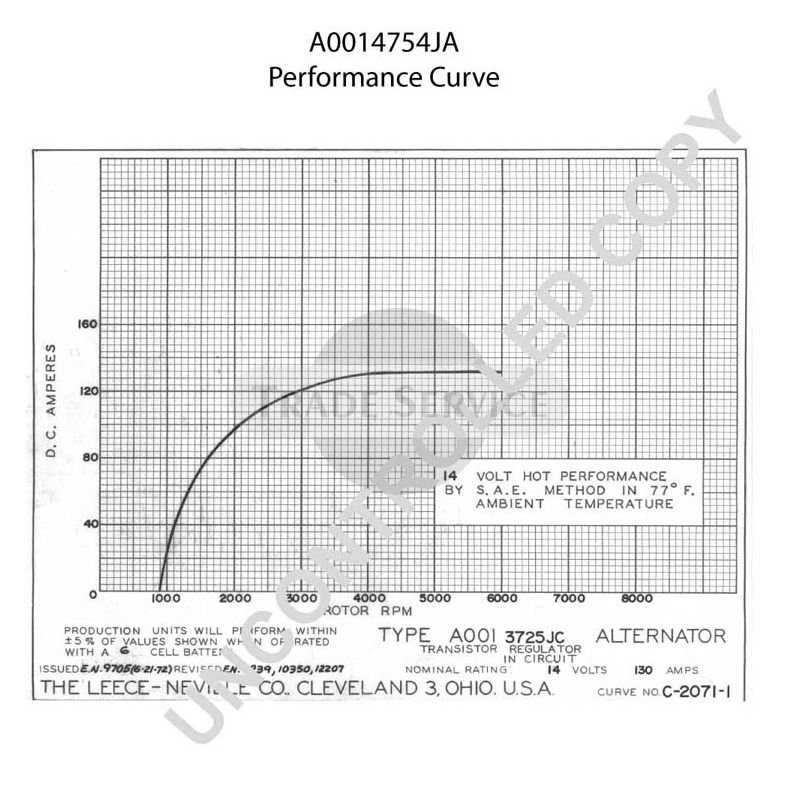A0014754JA Prestolite generátor