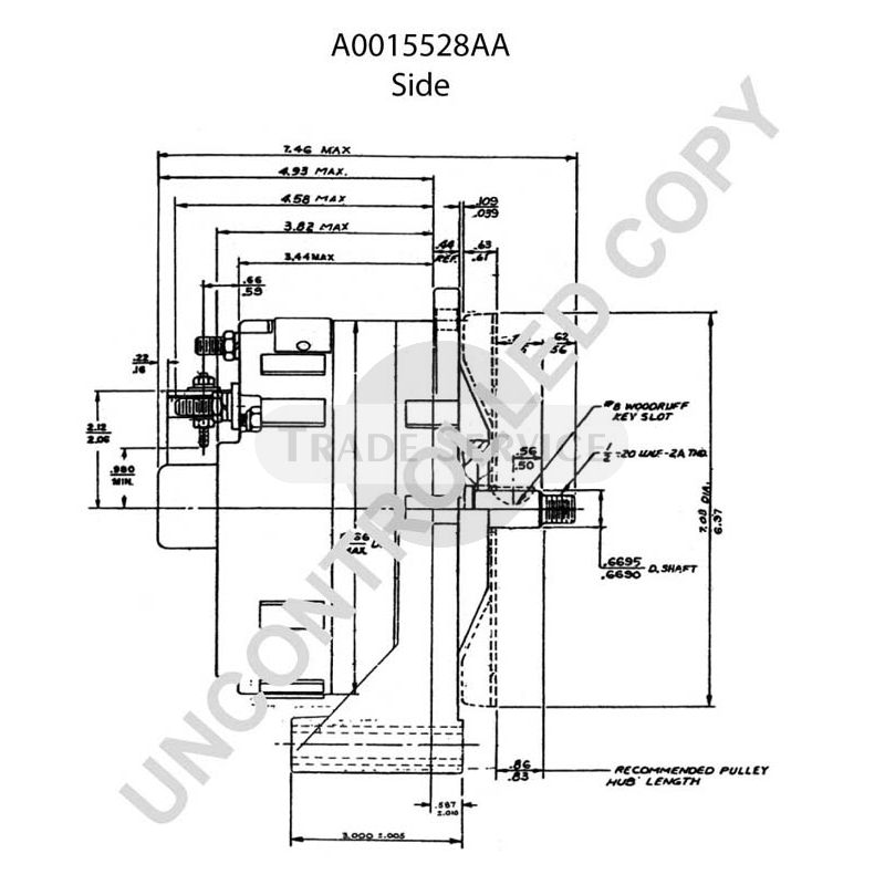 A0015528AA Prestolite generátor