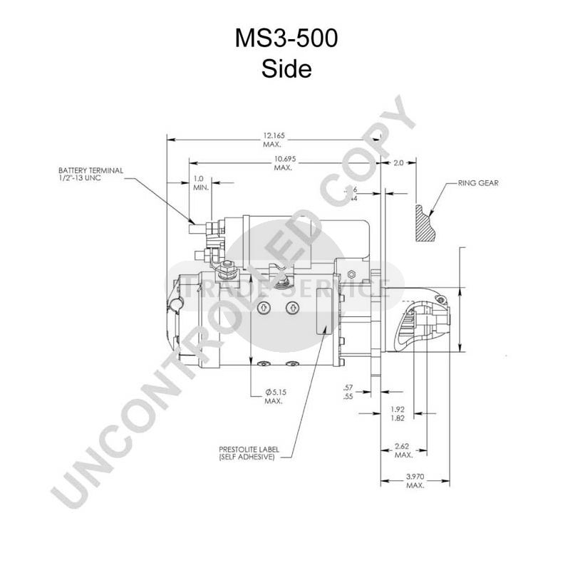 MS3-500 Prestolite önindító