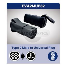 Type 2 apa - Univerzális dugalj töltőkábel adapter
