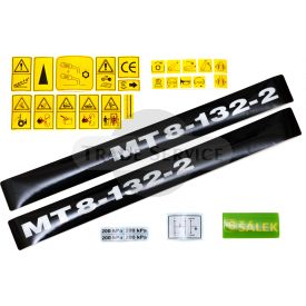 MT8 felirat (matrica) nagy készlet (MT8-132) - cseh
