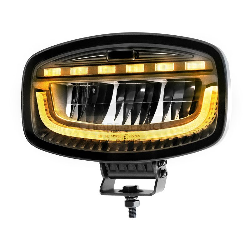 LED távolsági fényszóró LED helyzetjelzővel, méret: 247,2 x 175,3 x 92,9 mm