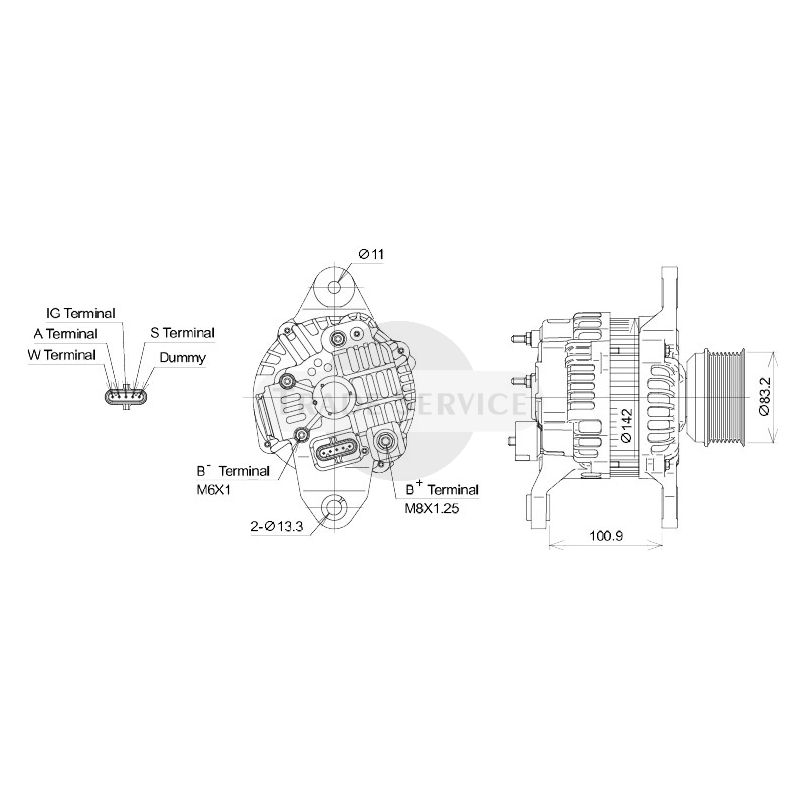 A4TR5391 / A004TR5391 (AM) Mitsubishi generátor