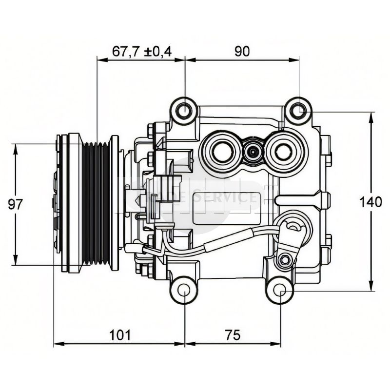 ACP-1099-000P MAHLE Klímakompresszor