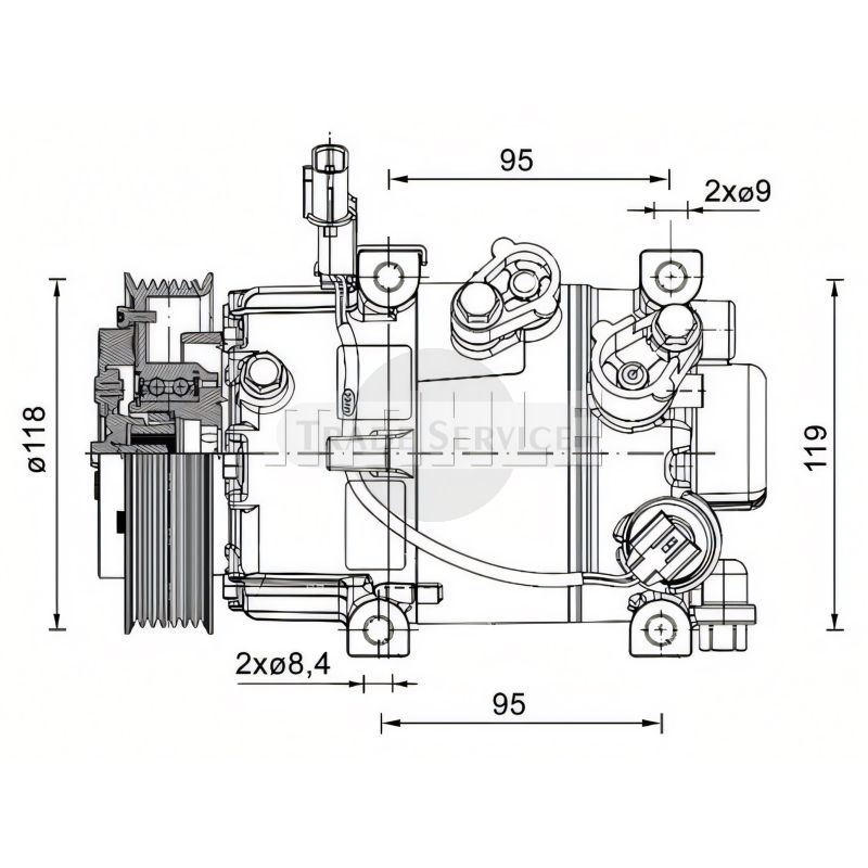 ACP-1463-000P MAHLE Klímakompresszor