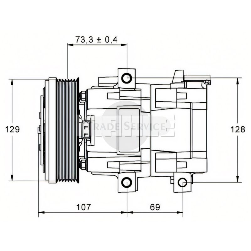 ACP-855-000P MAHLE Klímakompresszor