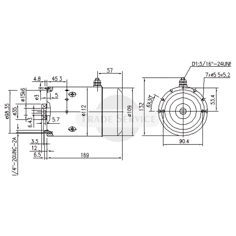 11.216.784 AMJ4574 MAHLE (Letrika, Iskra) egyenáramú motor MM26