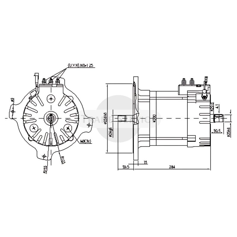 11.217.258 AMV7144 MAHLE (Letrika, Iskra) egyenáramú motor MM431