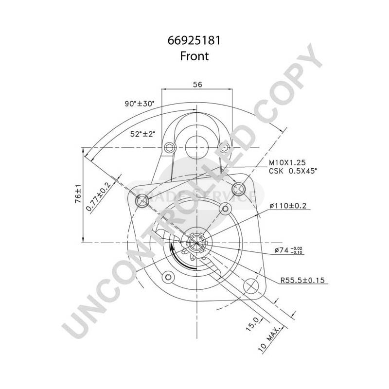 66925181 Prestolite önindító