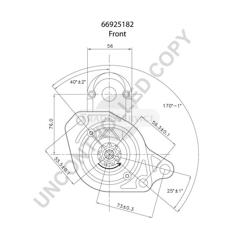 66925182 Prestolite önindító