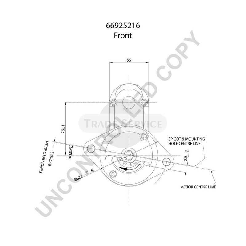 66925216 Prestolite önindító