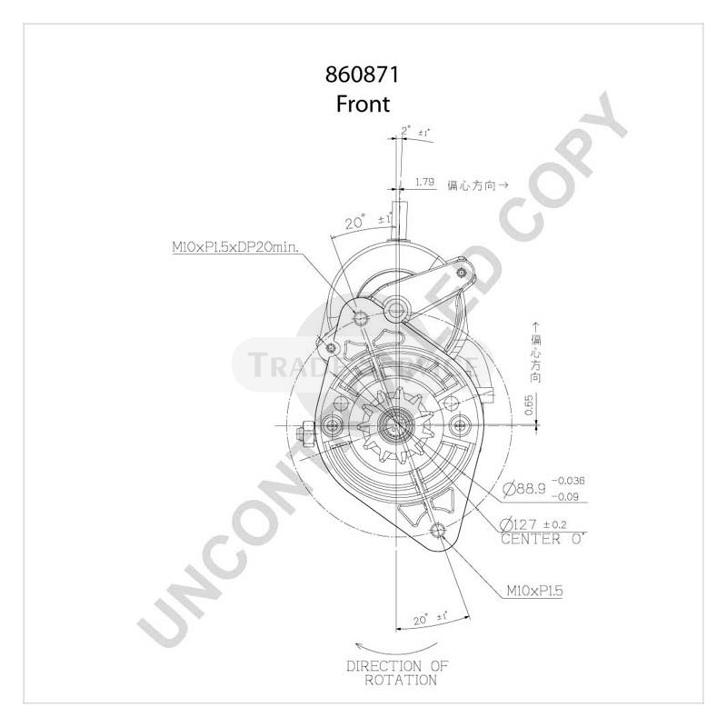 860871 Prestolite önindító