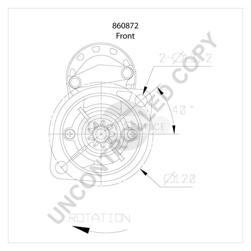 860872 Prestolite önindító