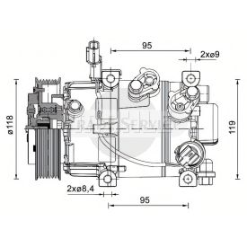 ACP-1463-000P MAHLE Klímakompresszor