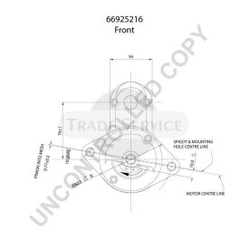 66925216 Prestolite önindító