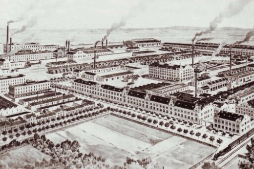 Agrostroj Prostejov gyár látképe