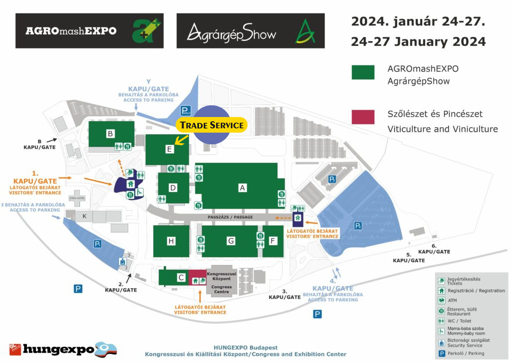 AGROmashEXPO - AgrárgépShow 2024 térkép