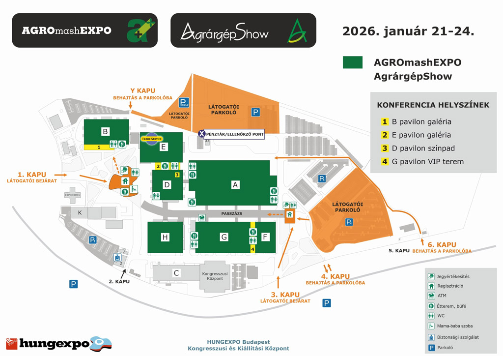 AGROmashEXPO - AgrárgépShow 2026 térkép